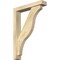 Ekena Millwork Funston Block Rough Sawn Bracket w/ Offset Brace, Douglas Fir, 4"W x 20"D x 28"H BKT0402X20X28FST05RDF - alternate 1